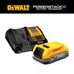 DEWALT 20VMAX* Starter Kit POWERSTACK™ Battery&ChargerDCBP034C#4425