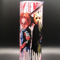 Michael Myers Horror Coffee Cup Tumbler Thermo Stainless Steel New