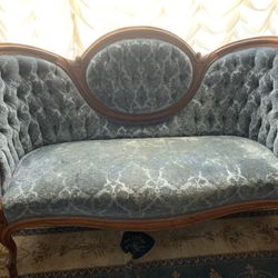 Antique Loveseat And Chairs