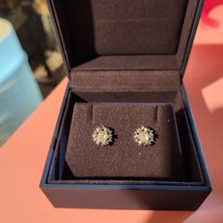 Sterling Silver With Large  Moissanite Gemstone