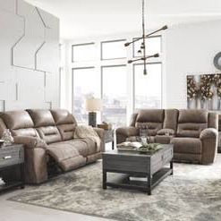 New Ashley Furniture Reclining Sofa And Loveseat 
