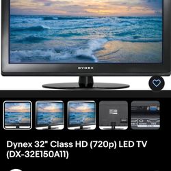 DYNEX 32” HD LED TV  720P DX-32E150A11