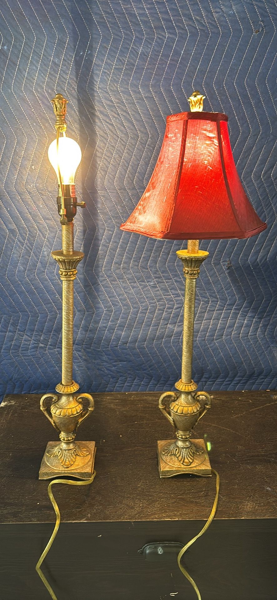 Pair Of Vintage Urn Style Lamps