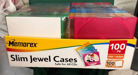 New New Memorex Slim Jewel Cases for CD DVD
