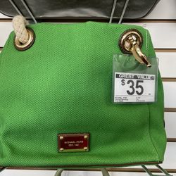 Michael Kors Marina Large Green Tote 