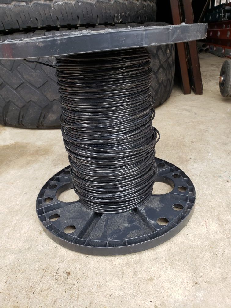 Black PVC wire