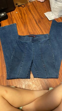 no boundaries flared jeans in dark wash
