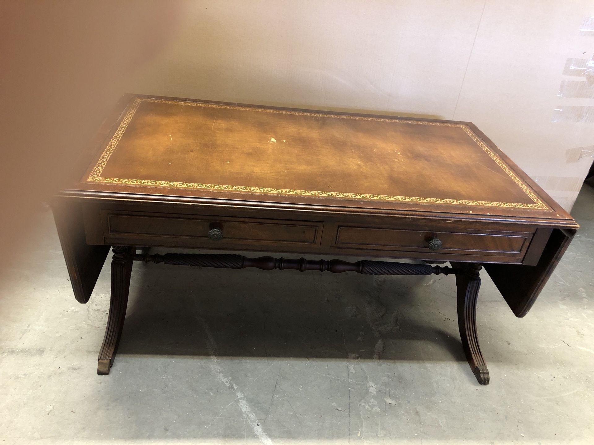 Beautiful Duncan Phyfe Coffee Table w/Beveled Glass Top (optional)