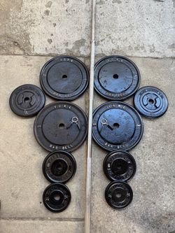 Standard weight set1 inch 135 lbs+ bar