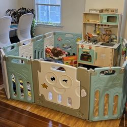 Costway 16-panel Baby Playpen