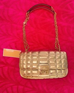 Authentic gold leather Michael Kors purse