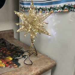 Star with lights.