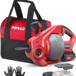 POPULO Cordless Drain Auger