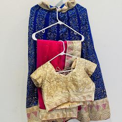 Leanhga ( Skirt) Blouse With Net Dupatta