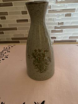 Vintage Takahashi Stoneware Speckled Bud Vase 1970s San Francisco Floral Japan 6.5