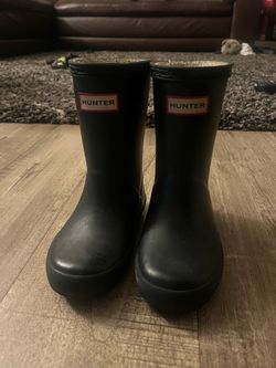 Hunter Kids Rain Boots Black