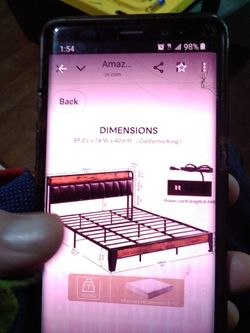 $ 75 California King Bed Frame