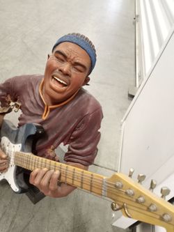 All that jazz sculpture guitar player statue make an offer