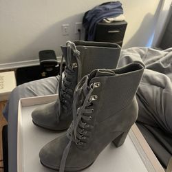 Just Fab Gray Boots Ayah 