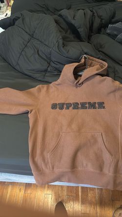 Supreme brown hoodie
