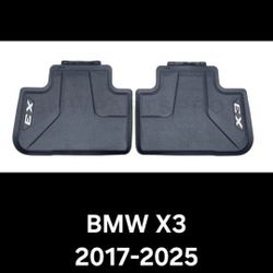 BMW X3 OEM All Weather Floor Mats - Rear Only