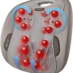 Back massager with heat and 12 massage nodes