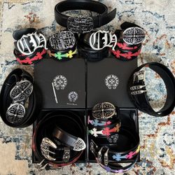Chrome Hearts Leather Original Belts 