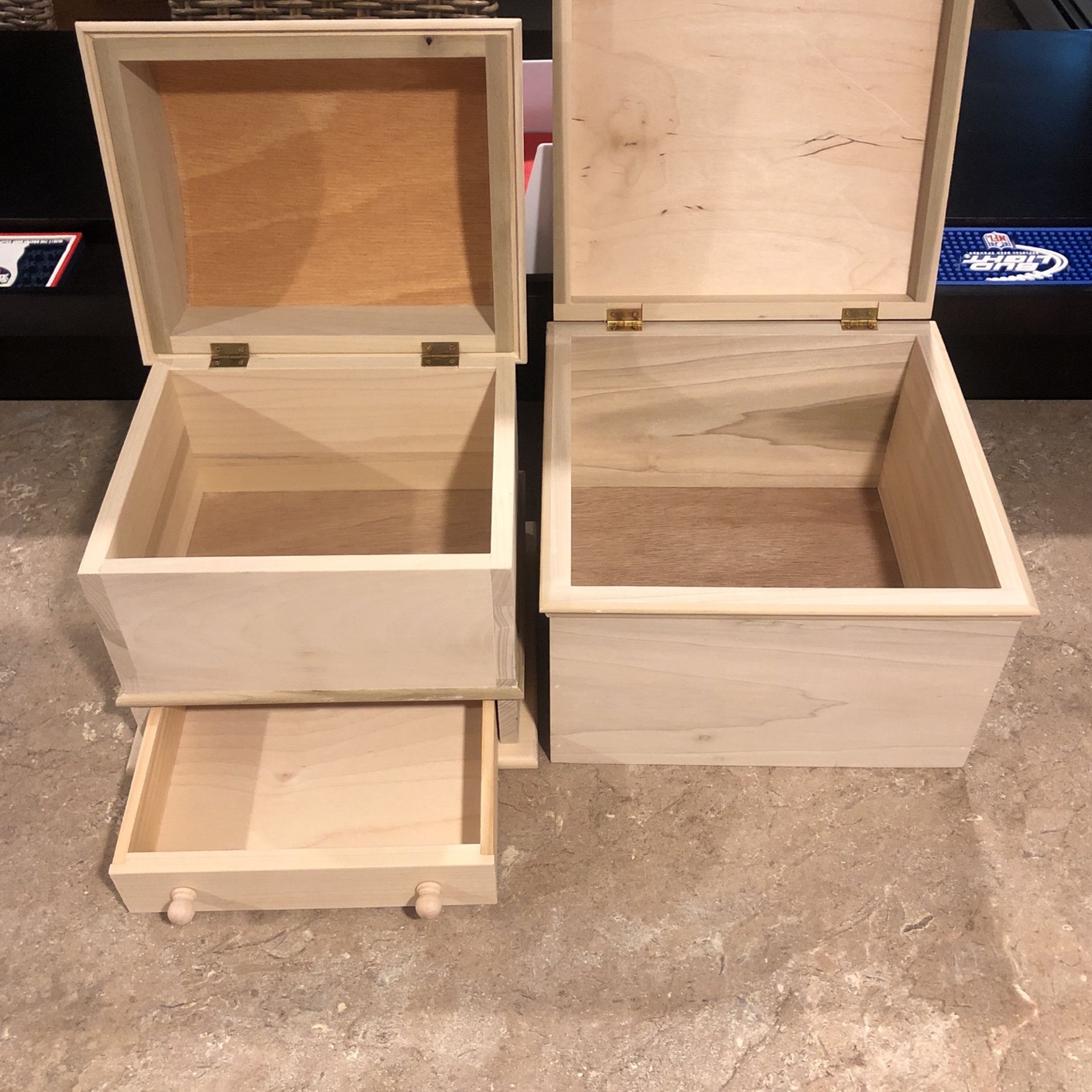 Unfinished Wooden Boxes