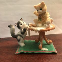 Statue-Calico Kittens by Pricilla Hillman. 5””tall