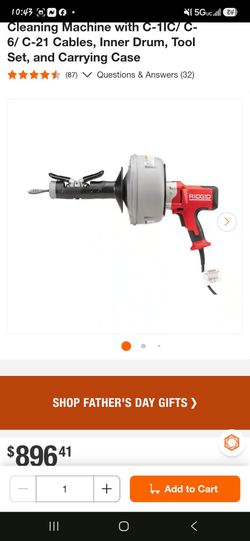 Rigid k-45AF heavy duty drain gun
