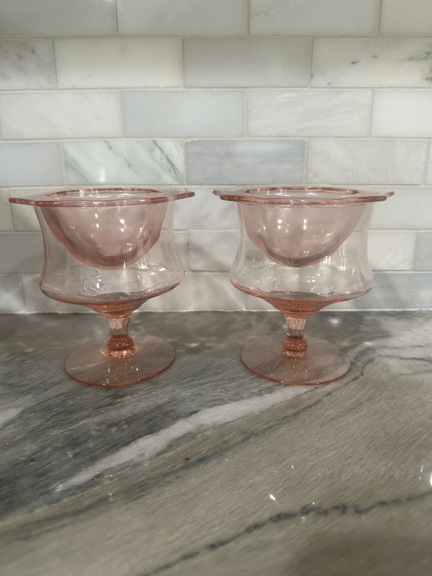 Depression Glass Shrimp Cocktail Cups