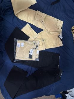 Cargo Stacked Flare Jeans