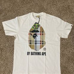 Bape tee x Burberry