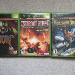 Three original Xbox Games