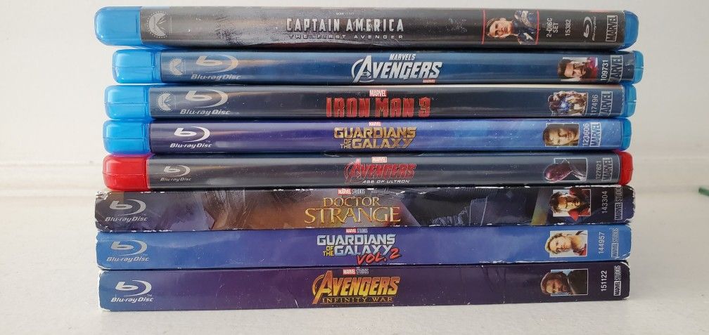 Marvel Blu Ray's for sale $8 each