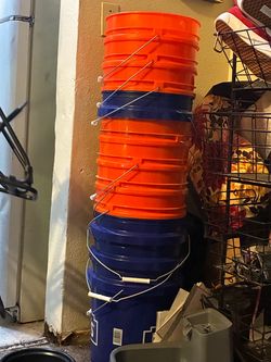 Brand new buckets from Home Depot