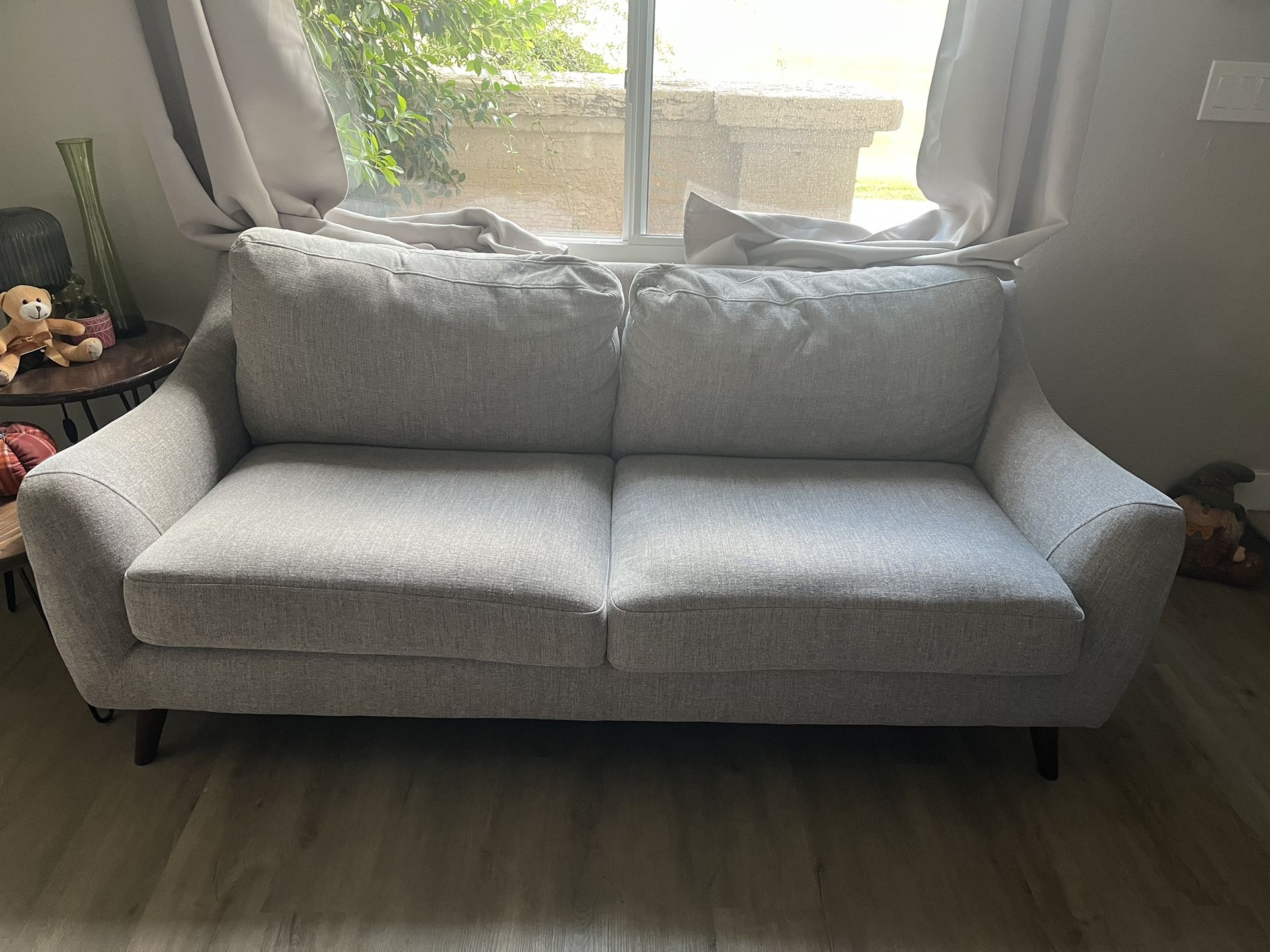 Gray Loveseat 