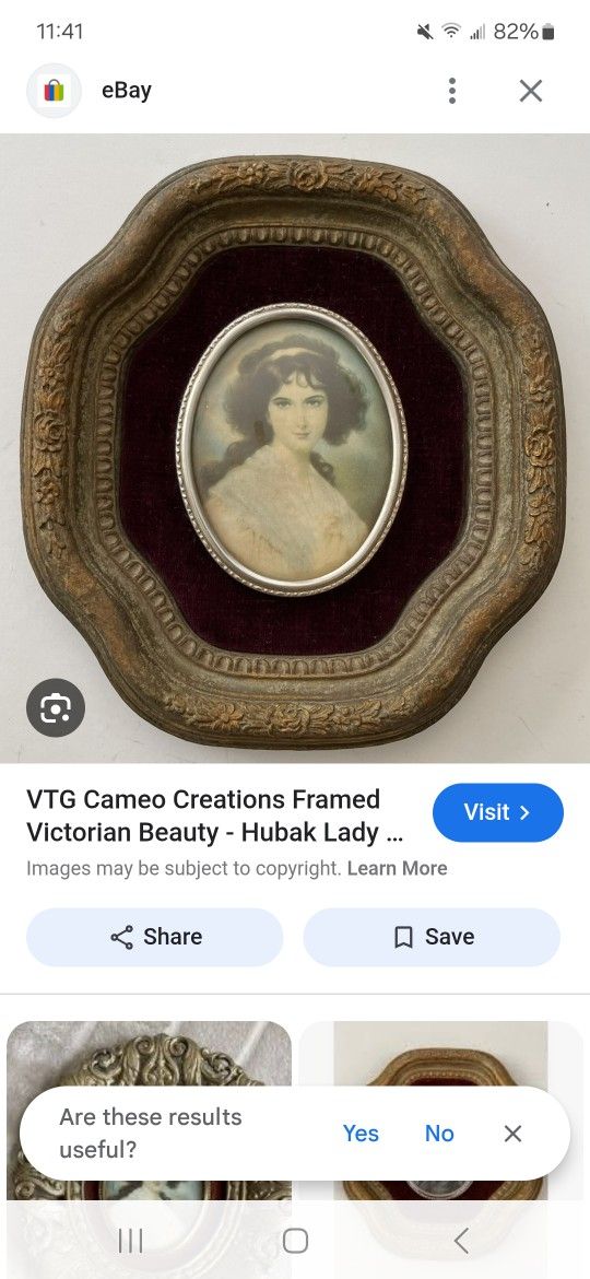 Cameo Frame Of Women Hubak Lady