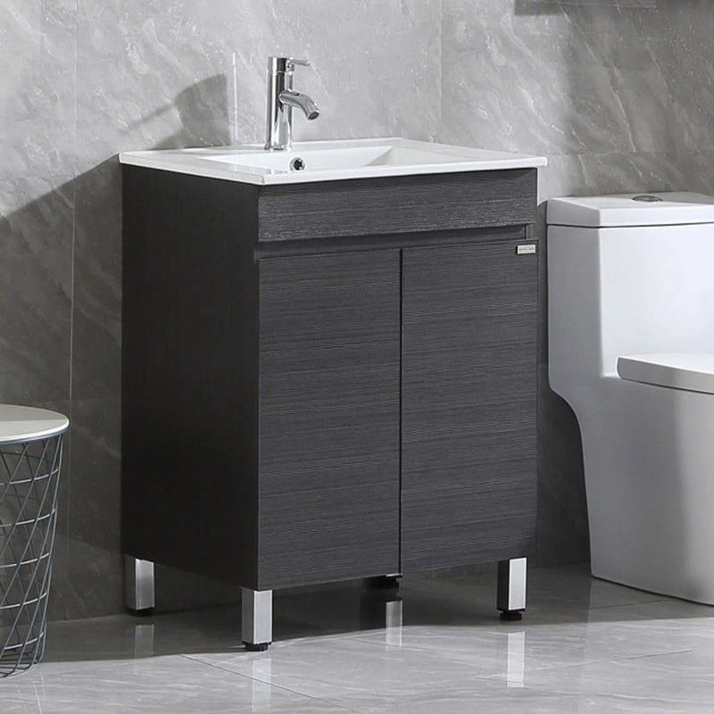 24" Modern Freestanding Bathroom Vanity Set with Sink Combo Cabinet