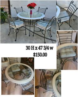 Patio Table With 4 Chairs