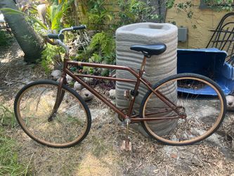Vintage Huffy Premier Cruiser Bicycle In Classic Root Beer Color Brown 700c