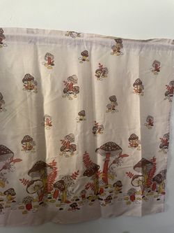 Vintage Mushroom Curtains (set of 3)