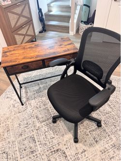 Desk and chair
