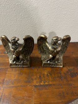 Vintage 1776 Brass Bookends made in 1972