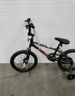 Mongoose Switch and Stun Kids BMX Bike Boys and Girls Bicycle Ages 5 8 Years 18 Inch Wheels Bike with Training Wheels or Without Low Stand Over Fr for Sale in Las Vegas