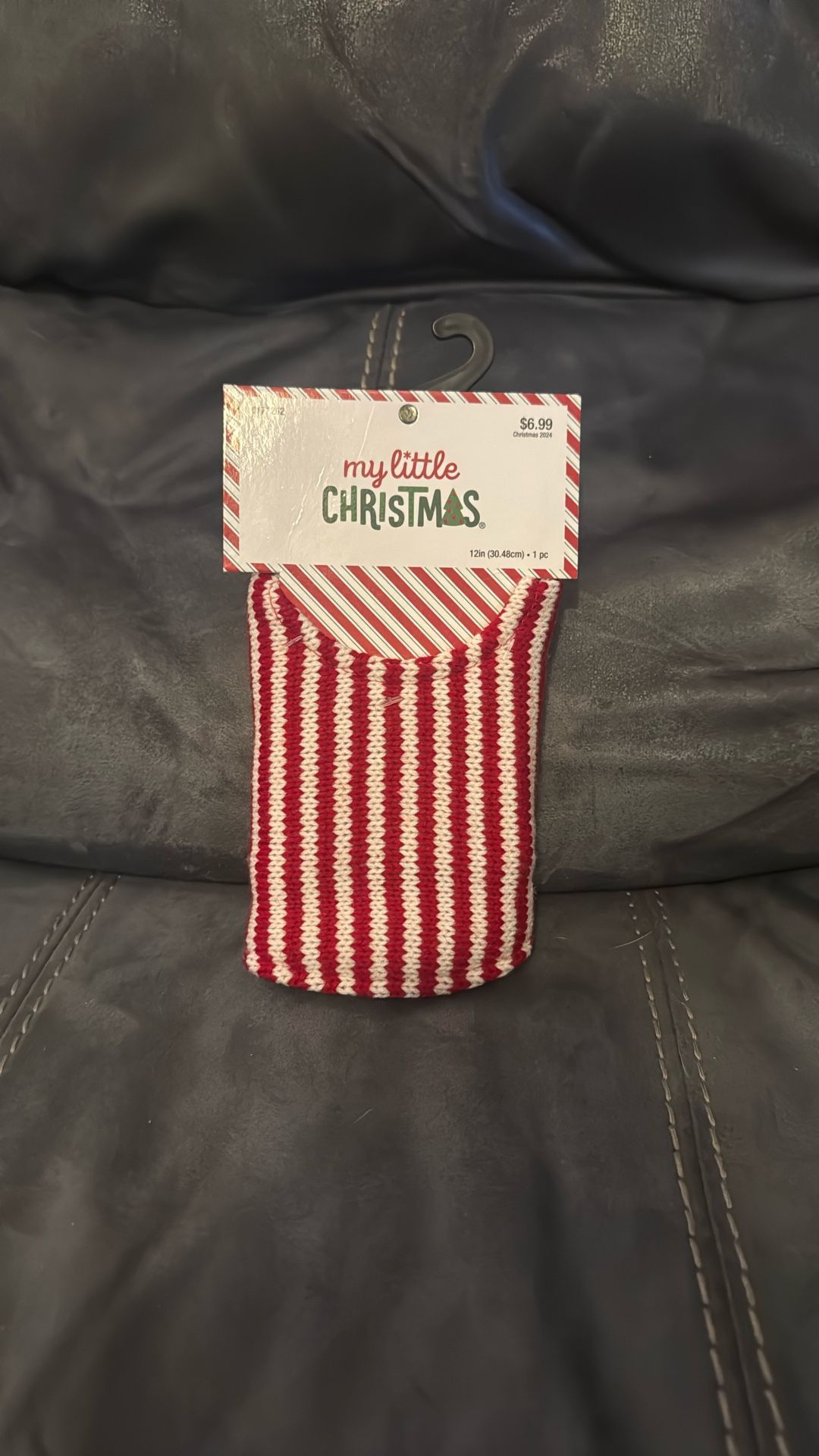 New My Little Christmas 12 Inch Red White Stripe Mini Small Tree Skirt