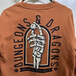 Dungeons And Dragons Roll To Hit Wizards Of The Coast Sweatshirt Size XS (TE)