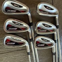 GOLF CLUBS Ram CUBIK Iron Set 5-PW Reg Flex Steel Shaft w/ Golf Pride