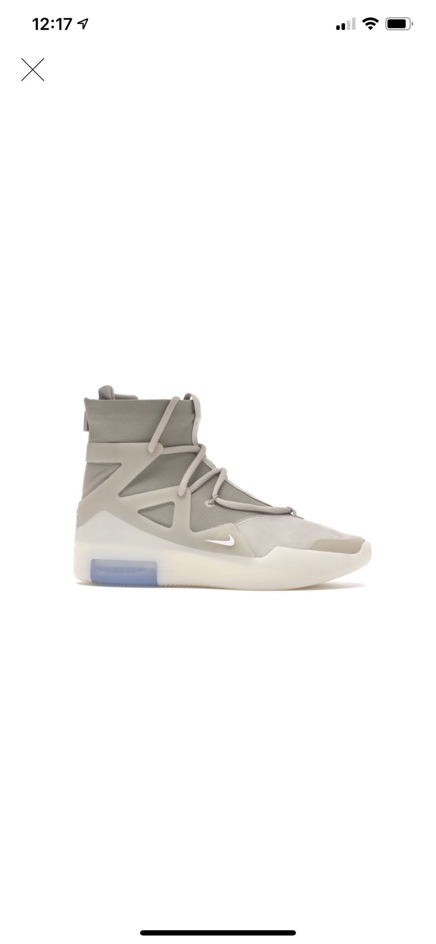 Fear of God x Nike Air 1 (size 7 and 7.5 avail now) Oatmeal color way ...