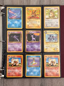 Old Pokemon Cards VINTAGE Rare Collection binder Holo WOTC 1999 & 2000s Era Lot